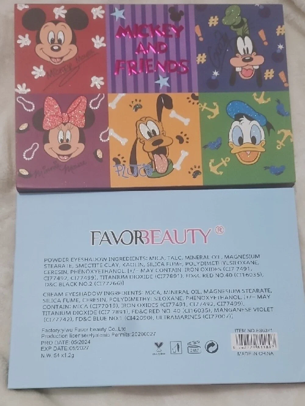 Disney Mickey and Friends Eyeshadow Palette - Multicolor